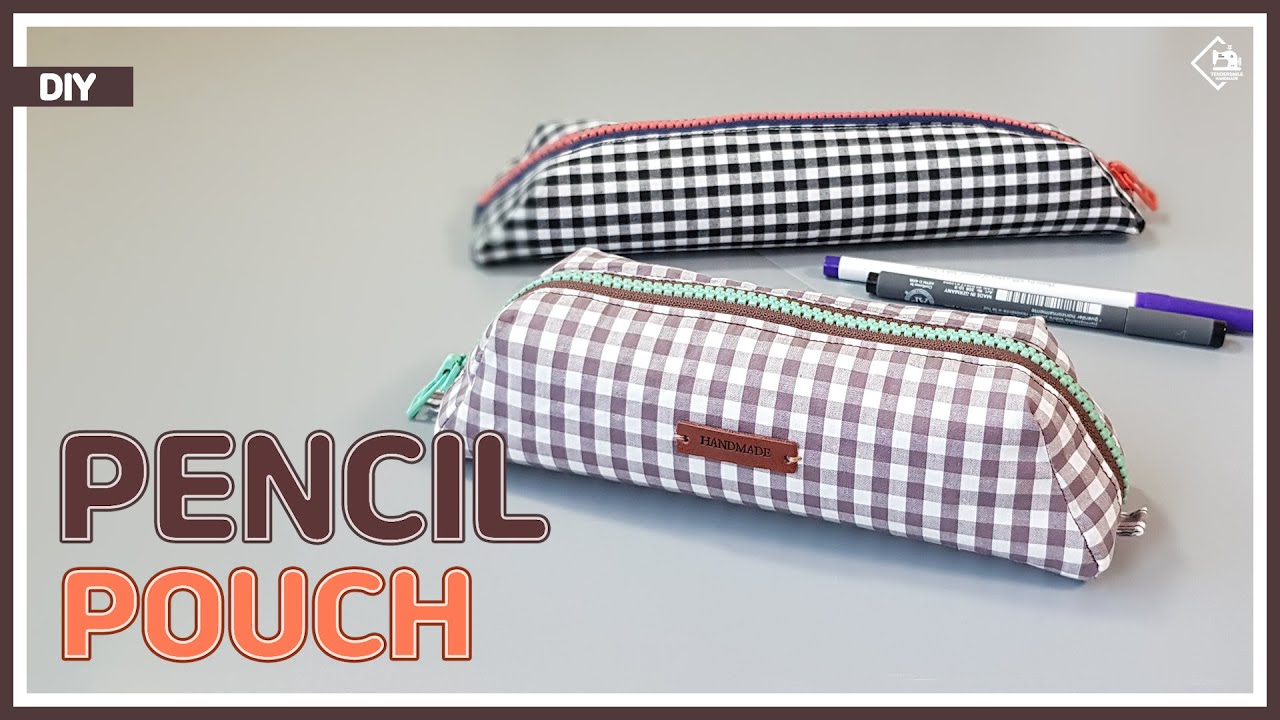 DIY/ PENCIL CASE/ ZIPPER POUCH/ 패브릭 필통만들기/ 지퍼파우치 만들기/ sewing/ tutorial [Tenersmile Hanmdade/ 텐더스마일]