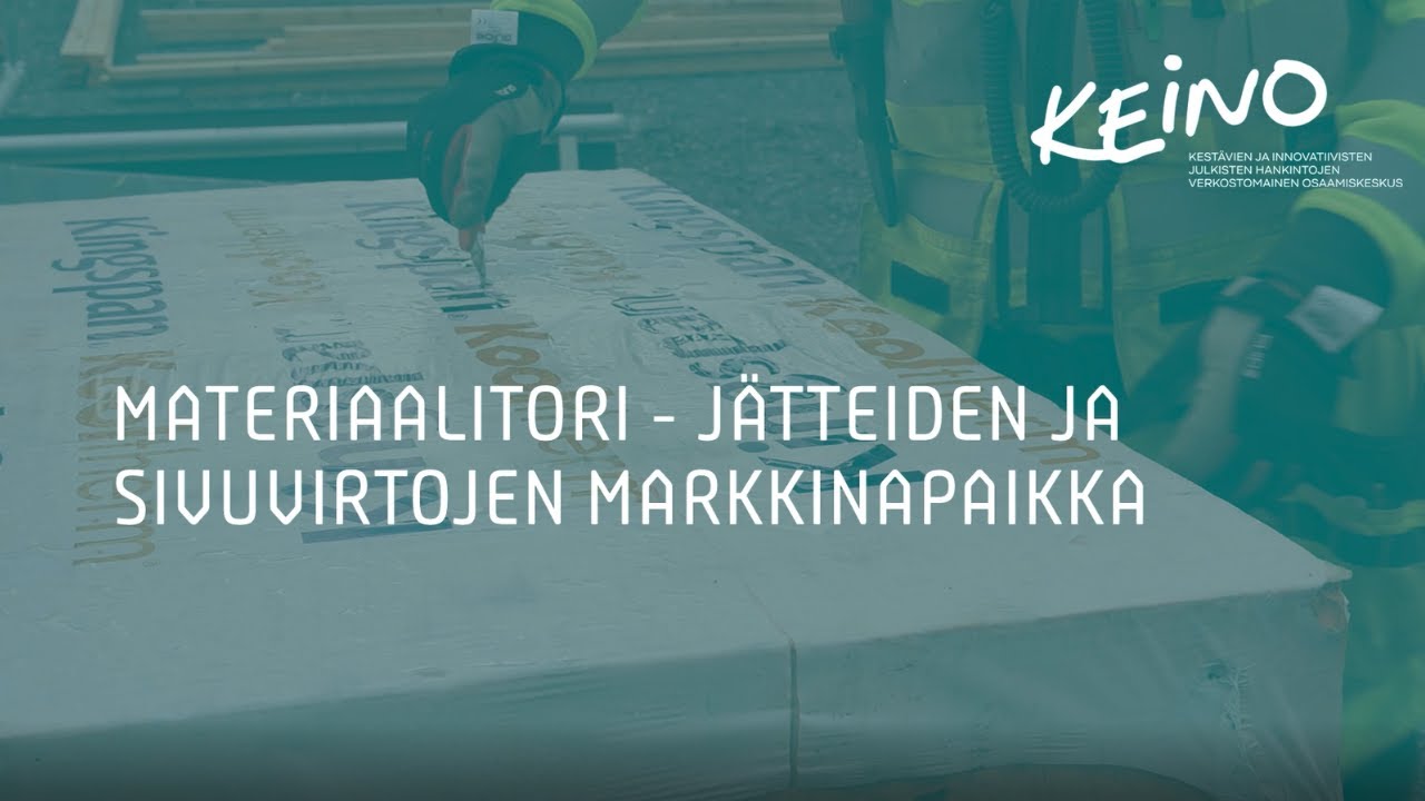 Materiaalitori - digital platform for wastes and side streams
