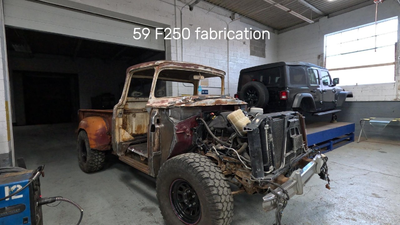 59 F250 fabrication #ShitBoxTV  #benchmark