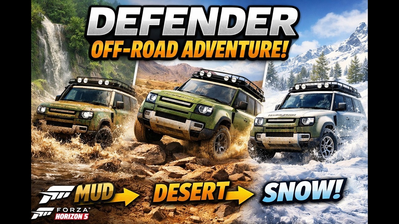 Defender vs Extreme Terrains in Forza Horizon 5 | Ultimate Offroad Test!