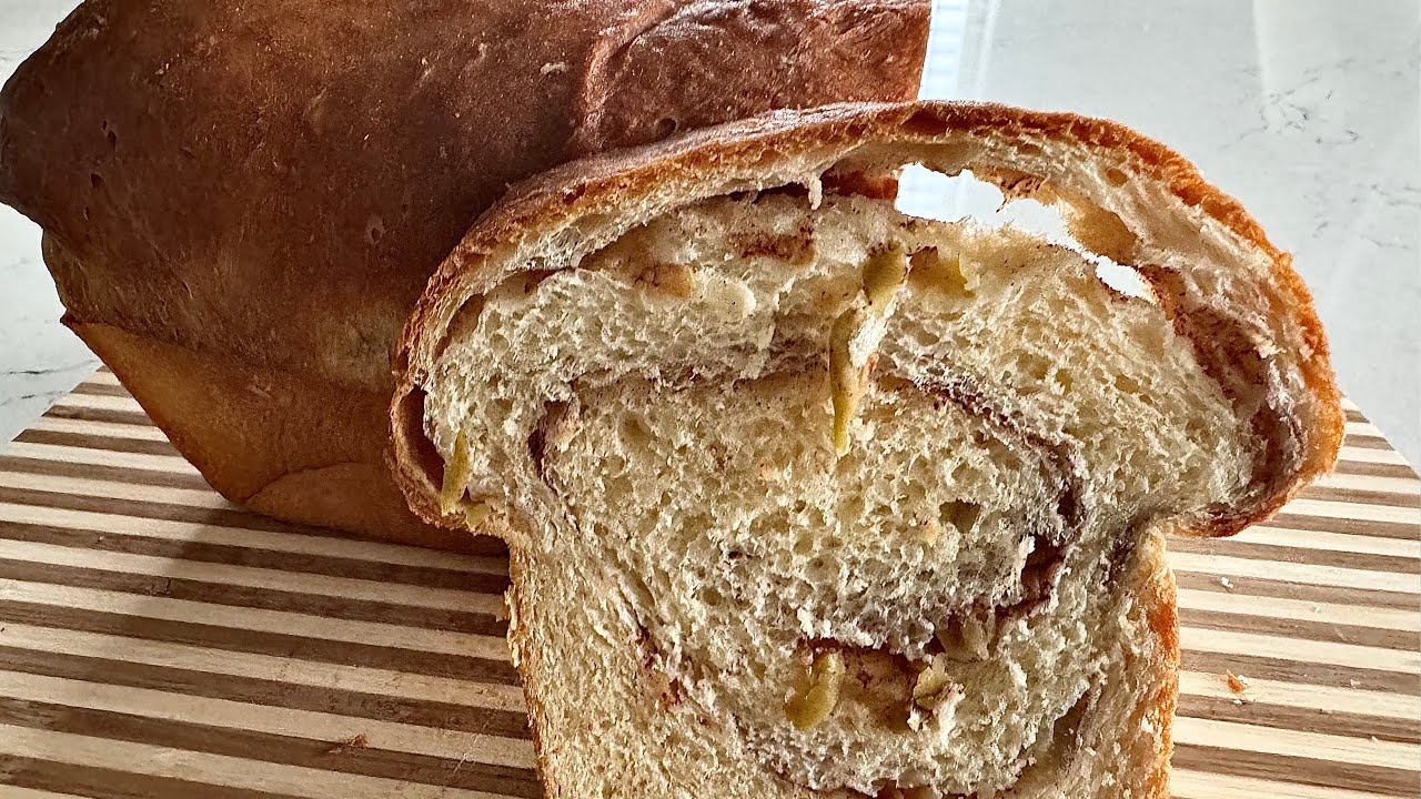 Honey Cinnamon Apple Bread (EASY Homemade Bread Loaf by Hand)