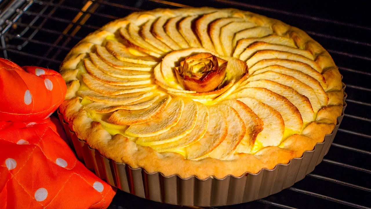 Amazing tart recipe prepared from only 2 apples| Appetizing.tv