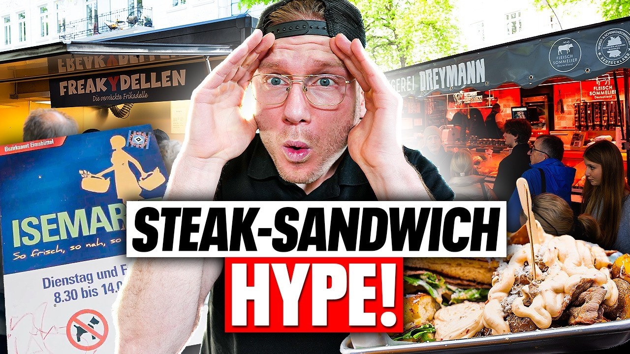 LEUTE FAHREN 1,5 STUNDEN FÜR DIESES STEAK-SANDWICH! (ISEMARKT FOODTOUR)