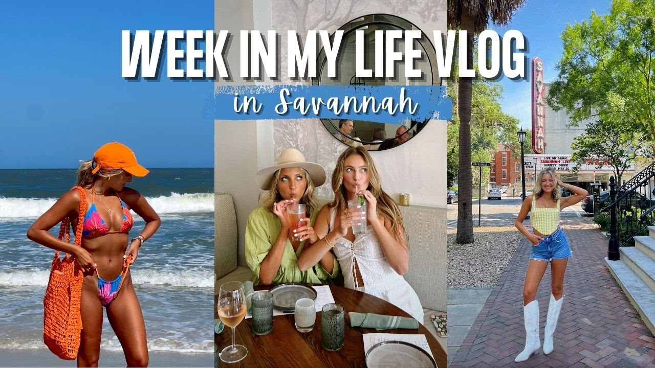 WEEK IN MY LIFE VLOG SAVANNAH, GEORGIA || restaurants, psychic reading, ghost tours, tybee island