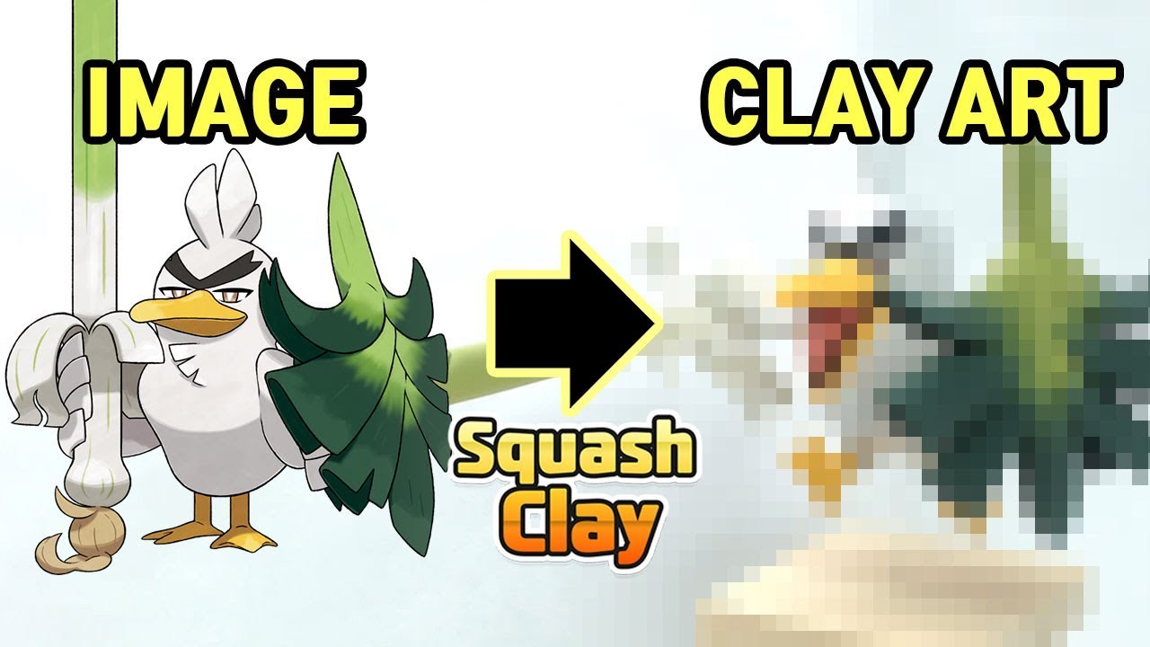 Pokémon Sword&Shield Clay Art: Sirfetch'd!! Fighting-type Pokémon [Satisfying video]