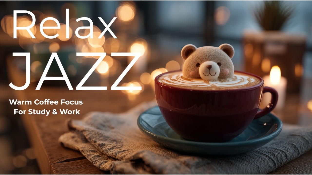 Уютная атмосфера кофейни ☕ Расслабляющий джаз для учебы и работы 🧸