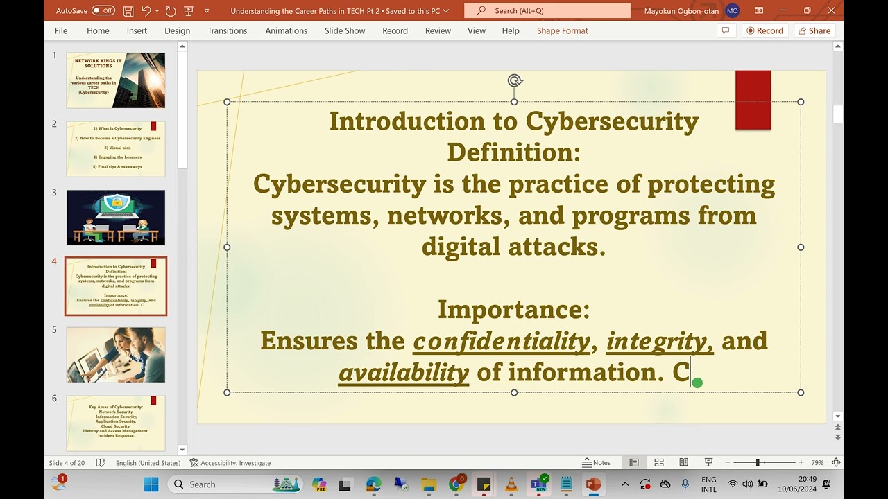Career Path in Cybersecurity