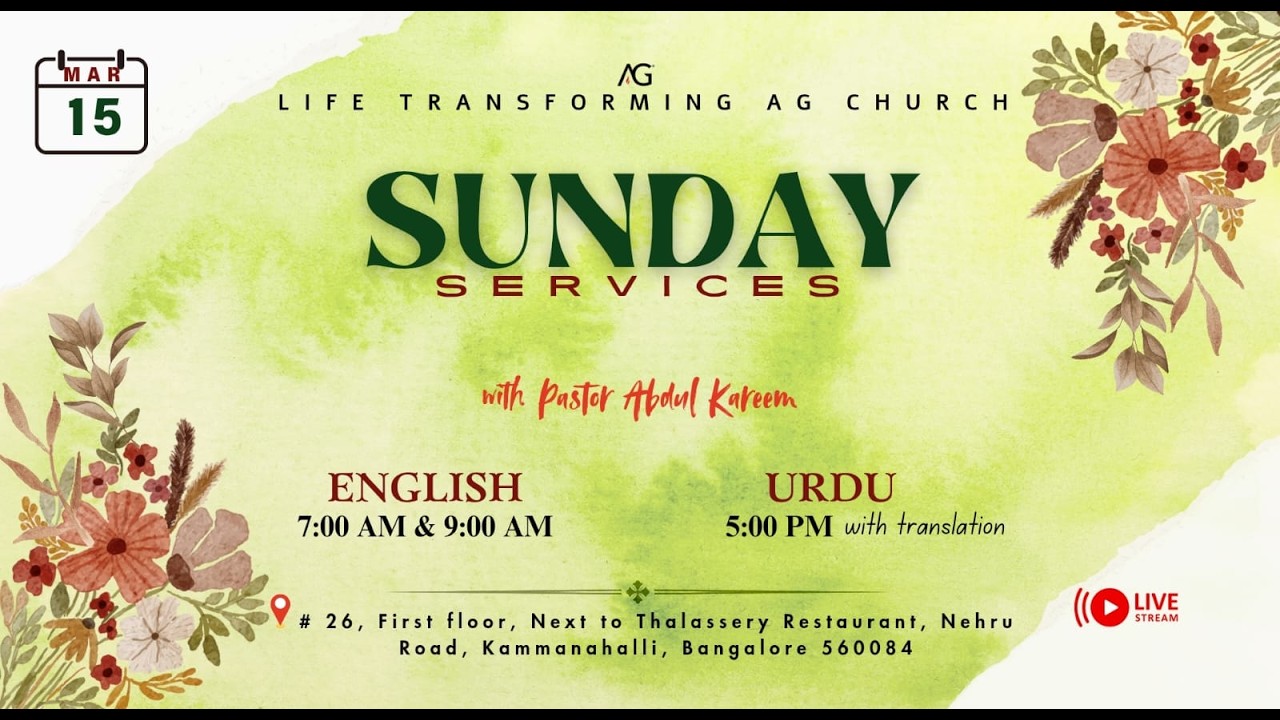 Life Transforming AG Church || Second Service || Pastor Abdul Kareem