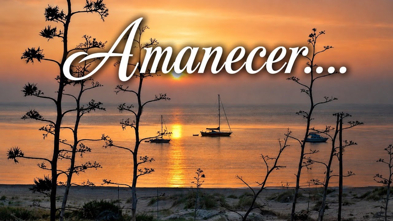 Amanecer relajante en el lago