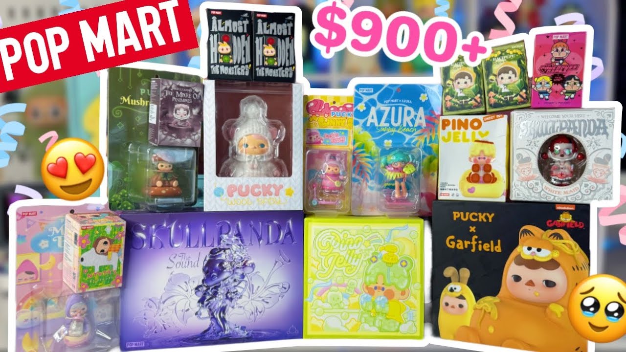 РАСПАКОВКА И УПАКОВКА POPMART НА СУММУ БОЛЕЕ 900 ДОЛЛАРОВ *♡* НОВЫЙ ПОЛНЫЙ НАБОР SKULLPANDA, НОВЫ...
