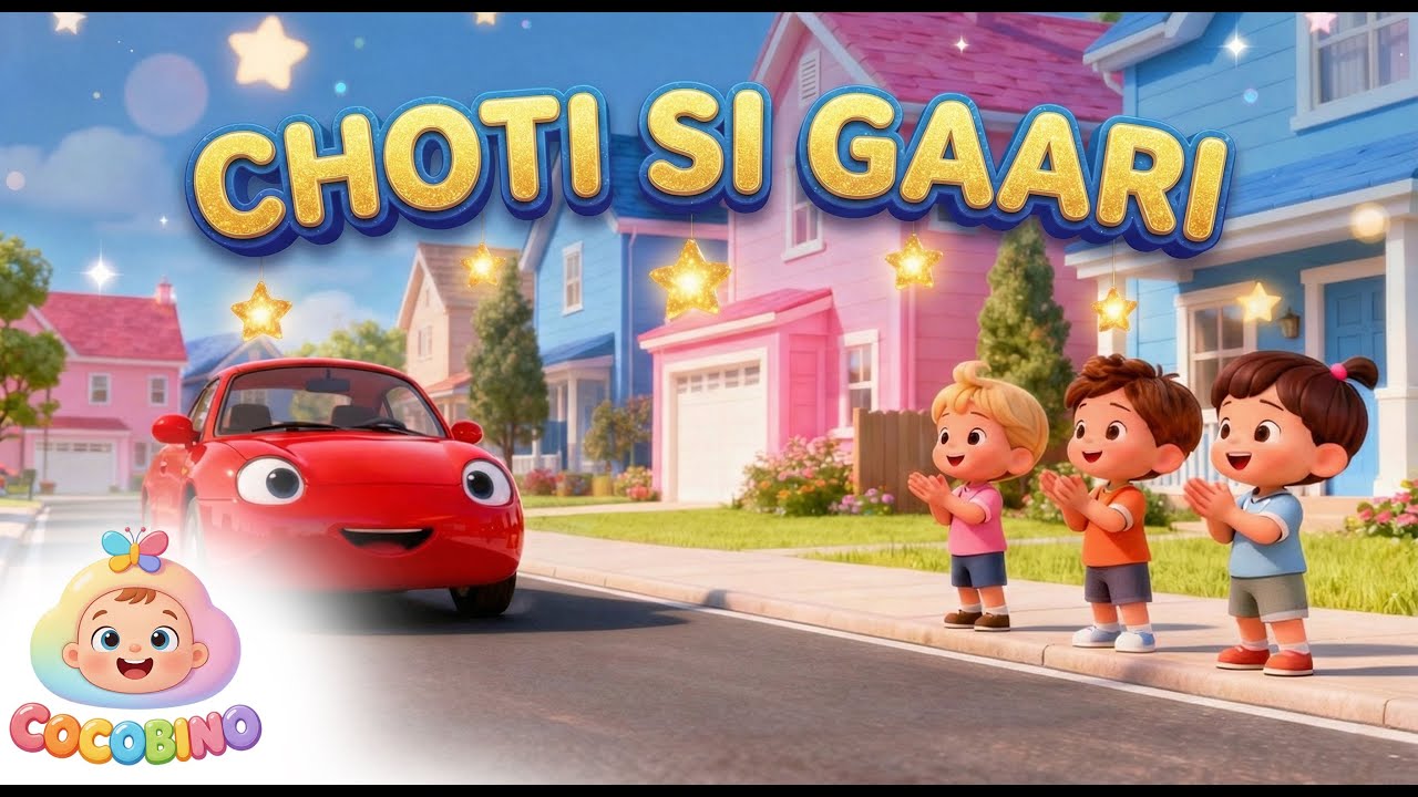 Choti Si Gaari 🚗 | Cute Car Nursery Rhyme & Kids Song | Coco Bino #babydance #childrenssongs #baby