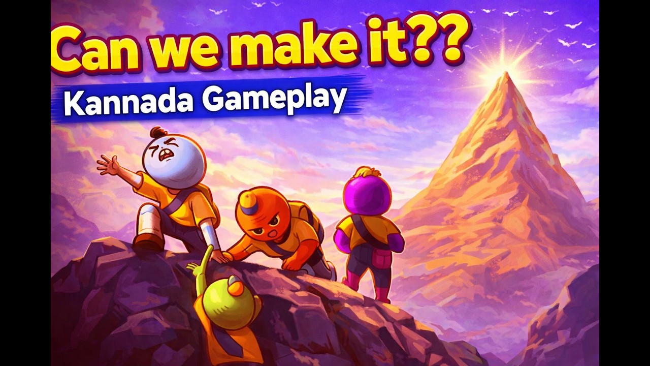 CAN WE MAKE IT?? 🤯 3 Friends Try to Reach the Peak | Kannada Gameplay | Anzen
