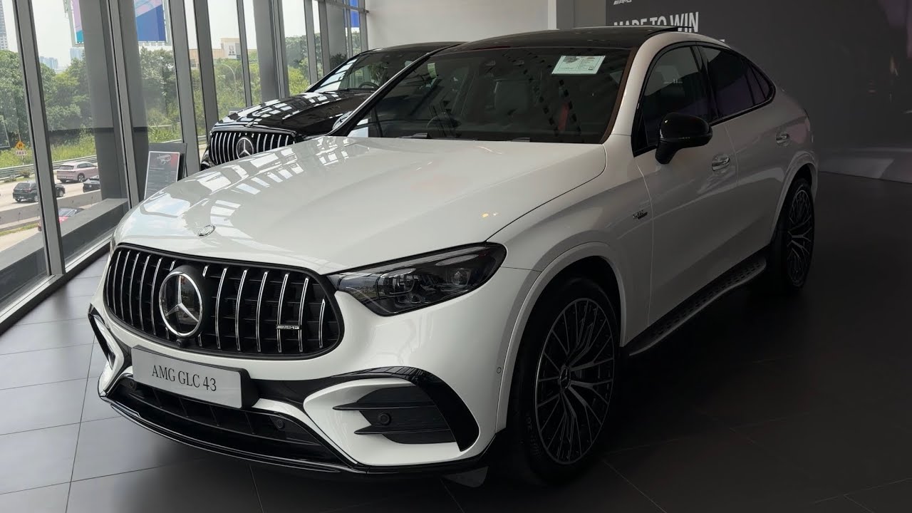 NEW! MERCEDES-AMG GLC43 4MATIC Coupé in Polar White 