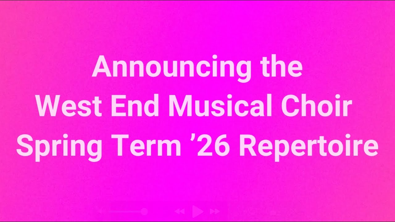 Spring Term '26 Repertoire Announcement!