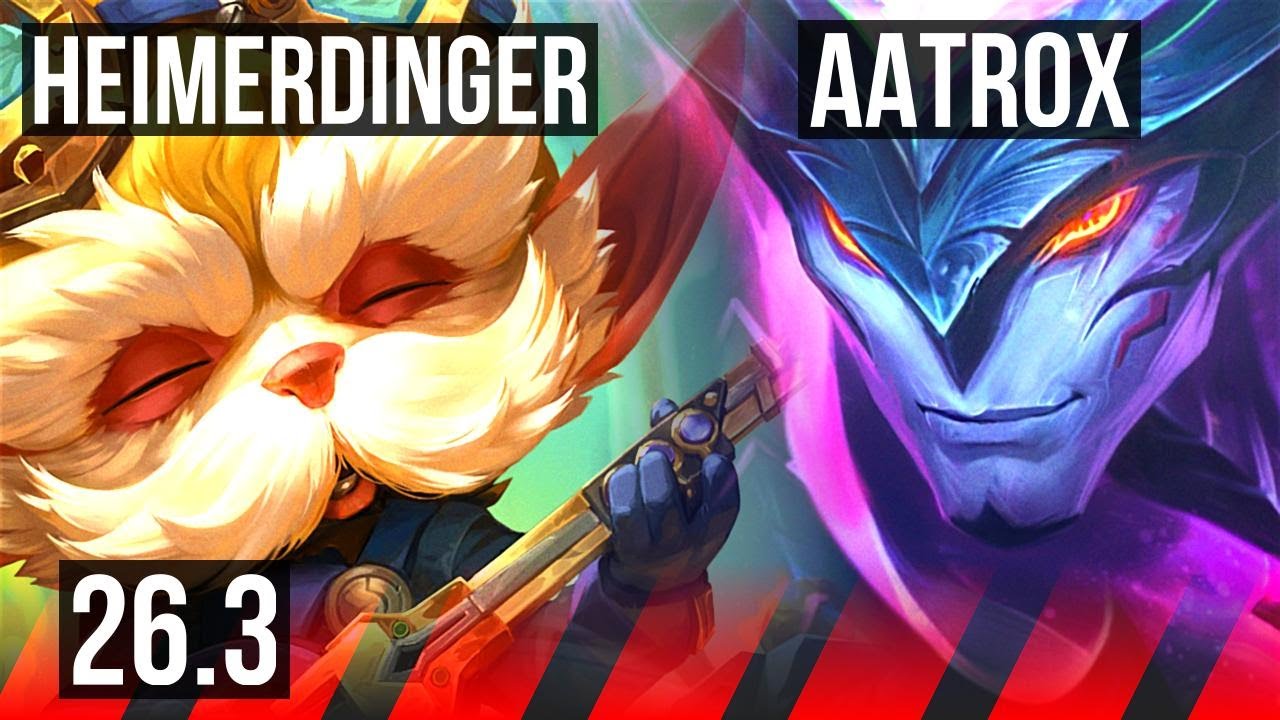 HEIMERDINGER vs AATROX (TOP) | KR Master | 26.3