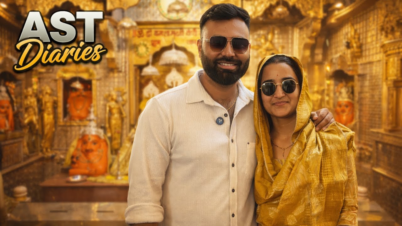 Anniversary Special 💛 Baglamukhi Mandir Darshan & Family Dinner | AST Diaries Vlog
