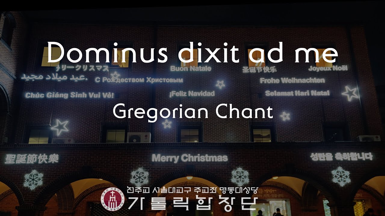 [서울대교구 주교좌 명동대성당 가톨릭합창단] Dominus dixit ad me(Gregorian Chant)