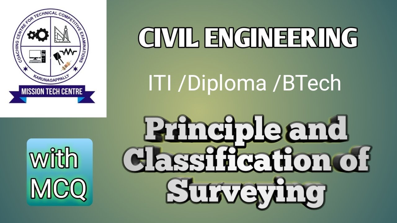 KWA Overseer /Draftsman Civil /Training Instructor - Civil Engineering Surveying with MCQ questions