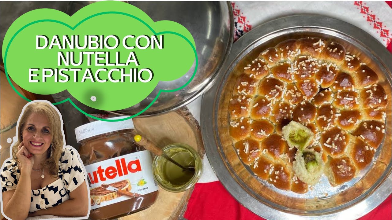 DANUBIO DOLCE RIPIENO DI NUTELLA E PISTACCHIO /altissimo e sofficissimo di pan brioche