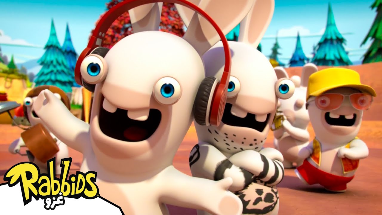 هل الرابيدز يطلقون فرقة بويز باند كيبوب؟! 🎤😂 | 🐰 Rabbids Invasion بالعربي | رسوم متحركة للأطفال