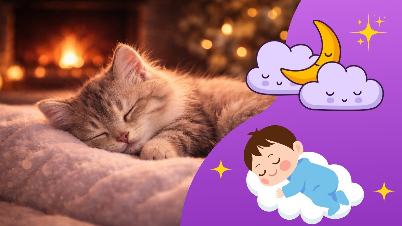 🌙🐱 Słodki Kotek – Kołysanka 5h 20min | Sweet Kitty Lullaby – Music Box | 赤ちゃん用子守唄