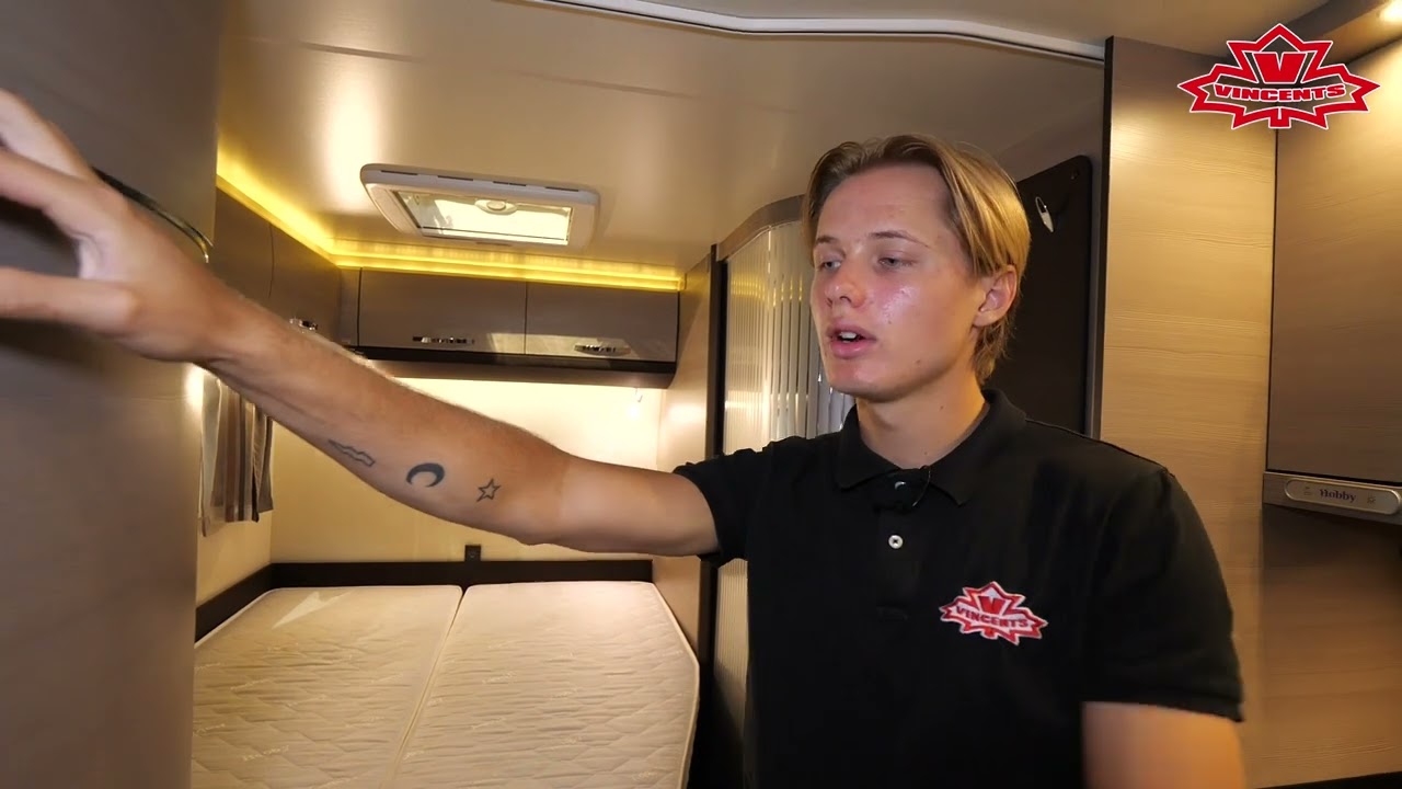 Hur fungerar HOBBY Optima De Luxe T 65 HFL - Vincents Husbil & Husvagn