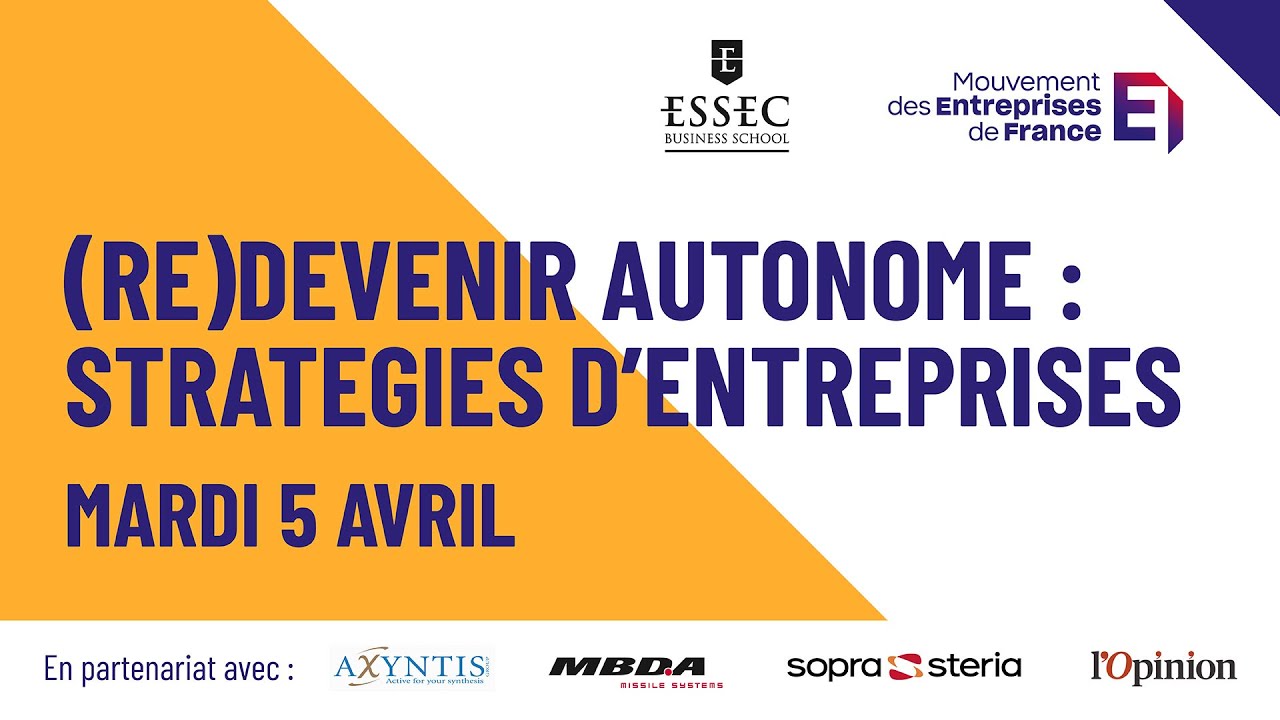 (Re)Devenir autonome : stratégies d’entreprises | L'intégrale