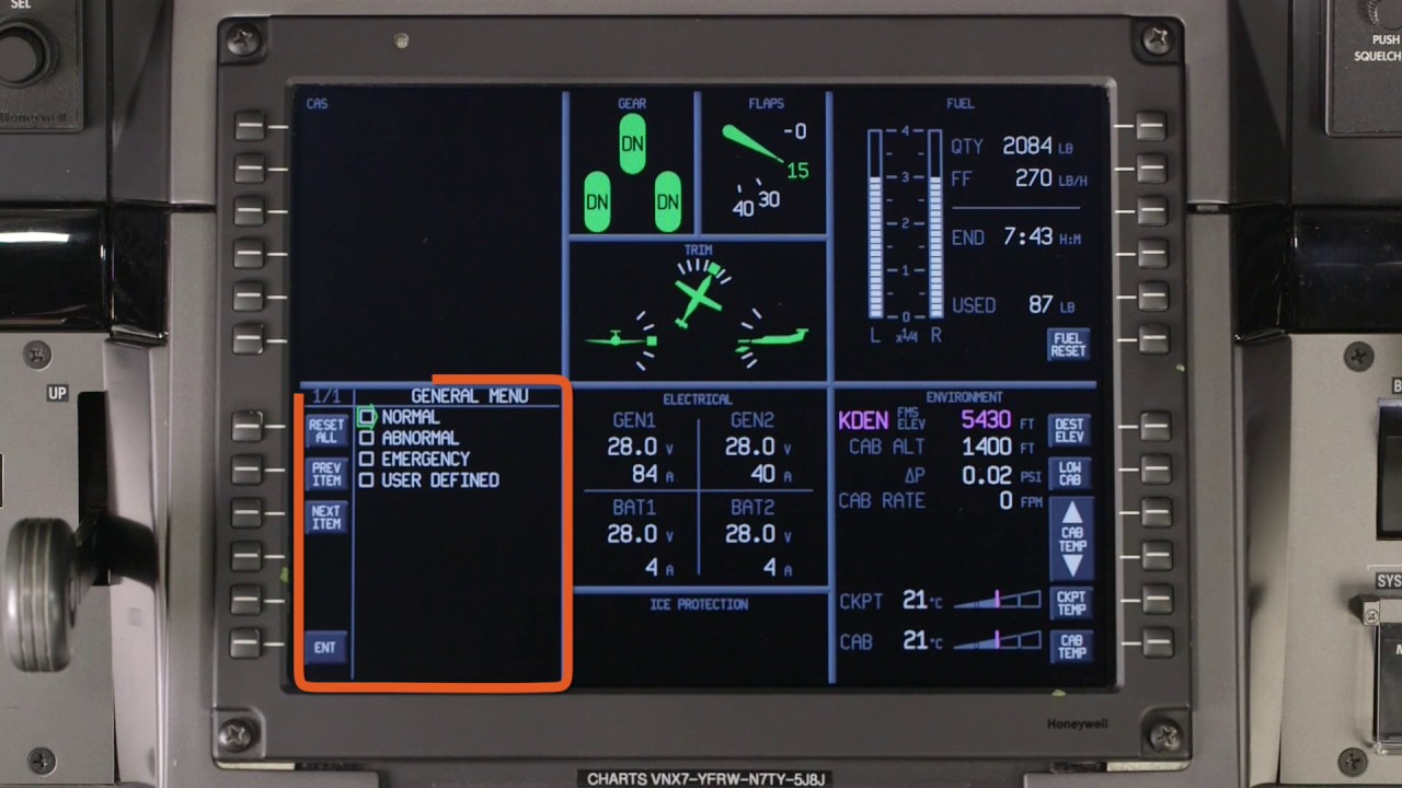 Systems MFD on the Pilatus PC-12 NG | Aero Training TV | Honeywell Aviation