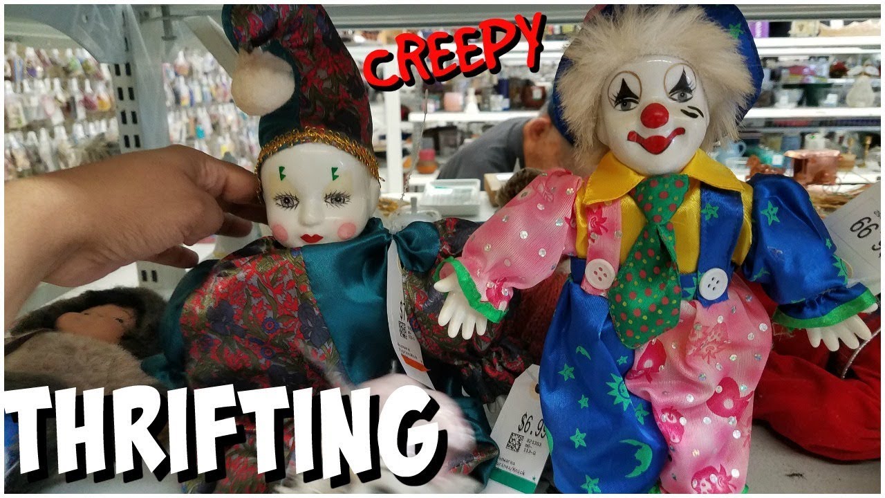 THRIFT WITH ME SAVERS MOVIES DECOR CREEPY CLOWNS DOLLS WALK THROUGH 2018