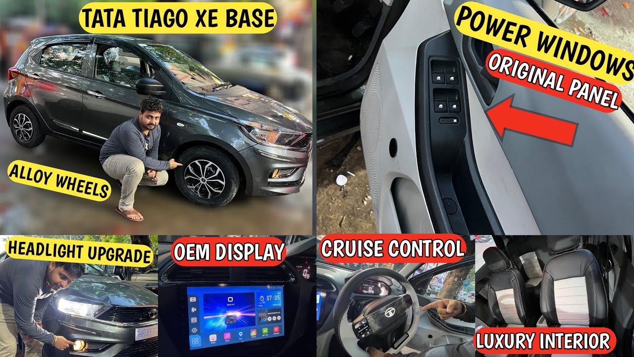2025 Tata Tiago XE Base to Top Model Modification With Price ✅ Tata Tiago Cng Base to Top
