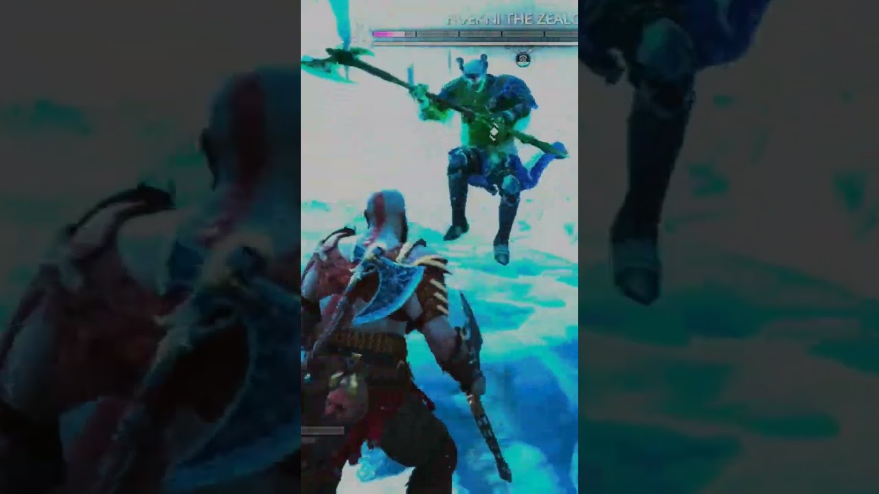 FREKNI THE ZEALOUS BOSS FIGHT:GOD OF WAR RAGNAROK PS5 SHORTS 🔥🔥