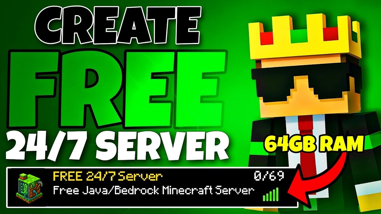 How To Make Free Minecraft Server 24x7 | Free 24/7 Minecraft Hosting😇
