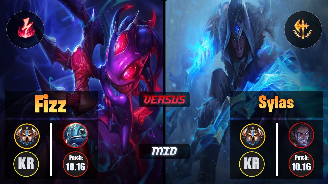 Challenger FIZZ [Electrocute] (Mid) VS  SYLAS - Challenger KR Patch 10.16
