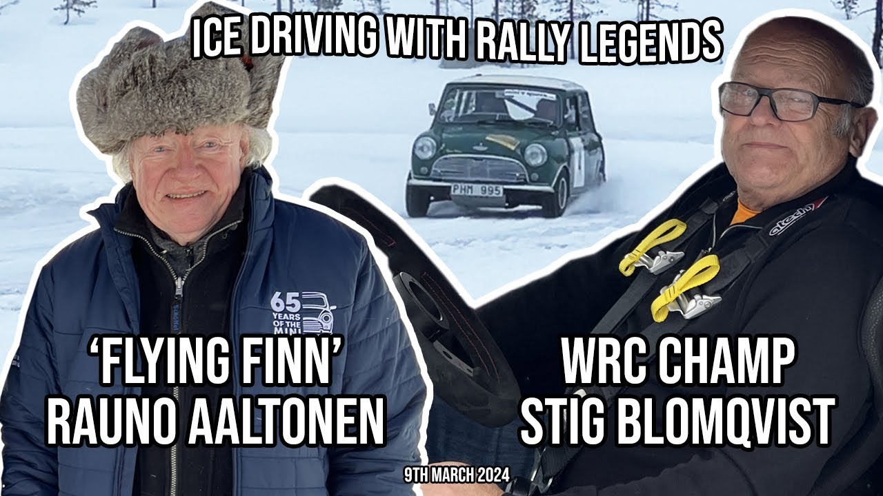 Ice driving with rally legends Stig Blomqvist and Rauno Aaltonen