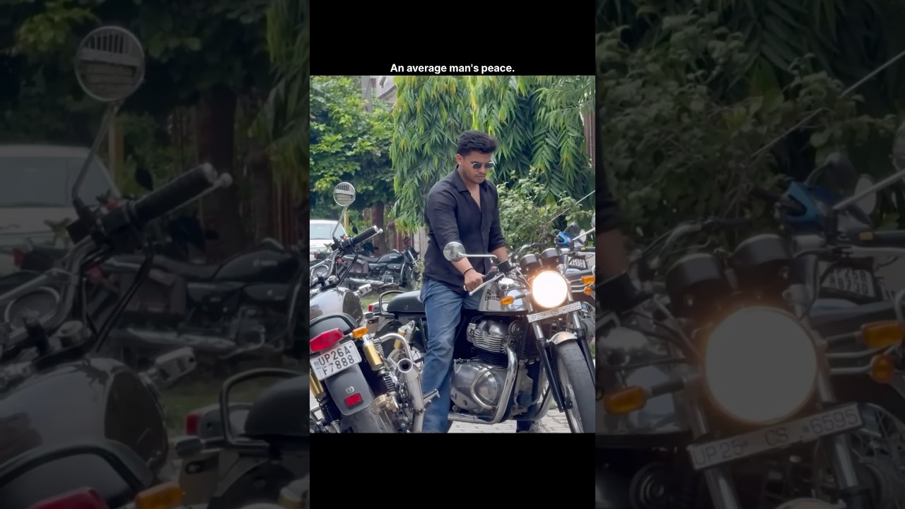 Men in love with their Bikes. #bullet #oldbulletbike #interceptor650 #royalenfield #bikelife