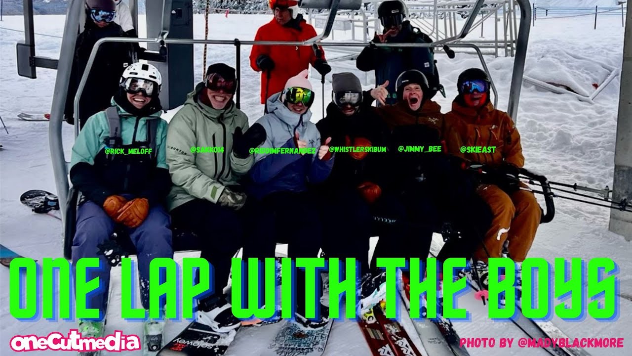 One Powder Lap WIth the Boys at Whistler   onecutmedia