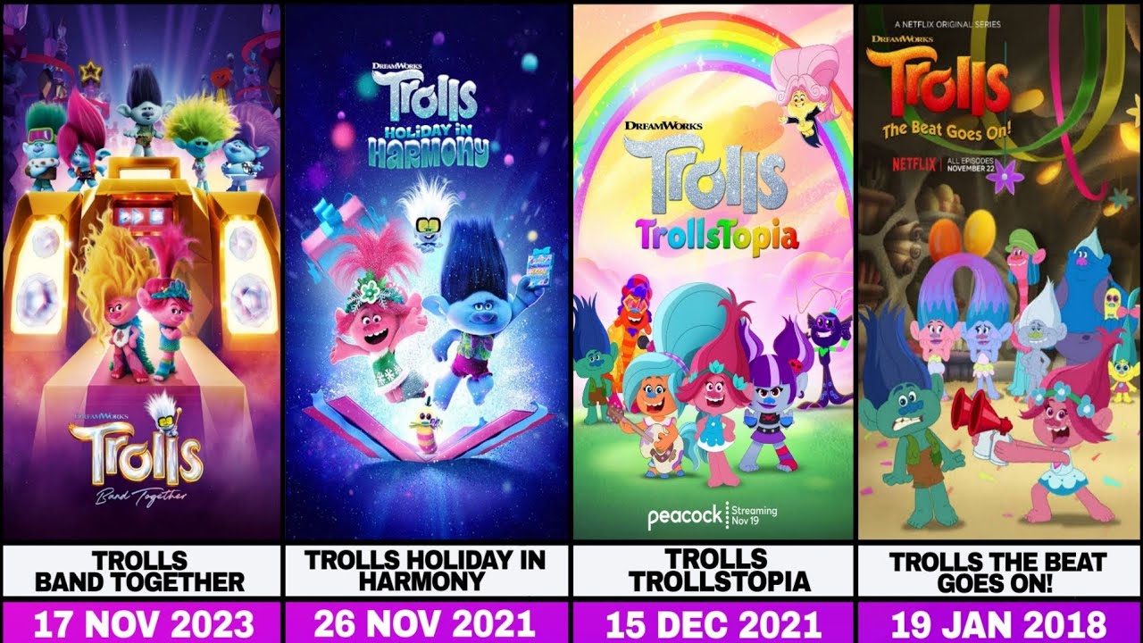 All Trolls Movies, Sequels, Shorts & TV Specials 😱 | Complete Timeline (2013–2027)