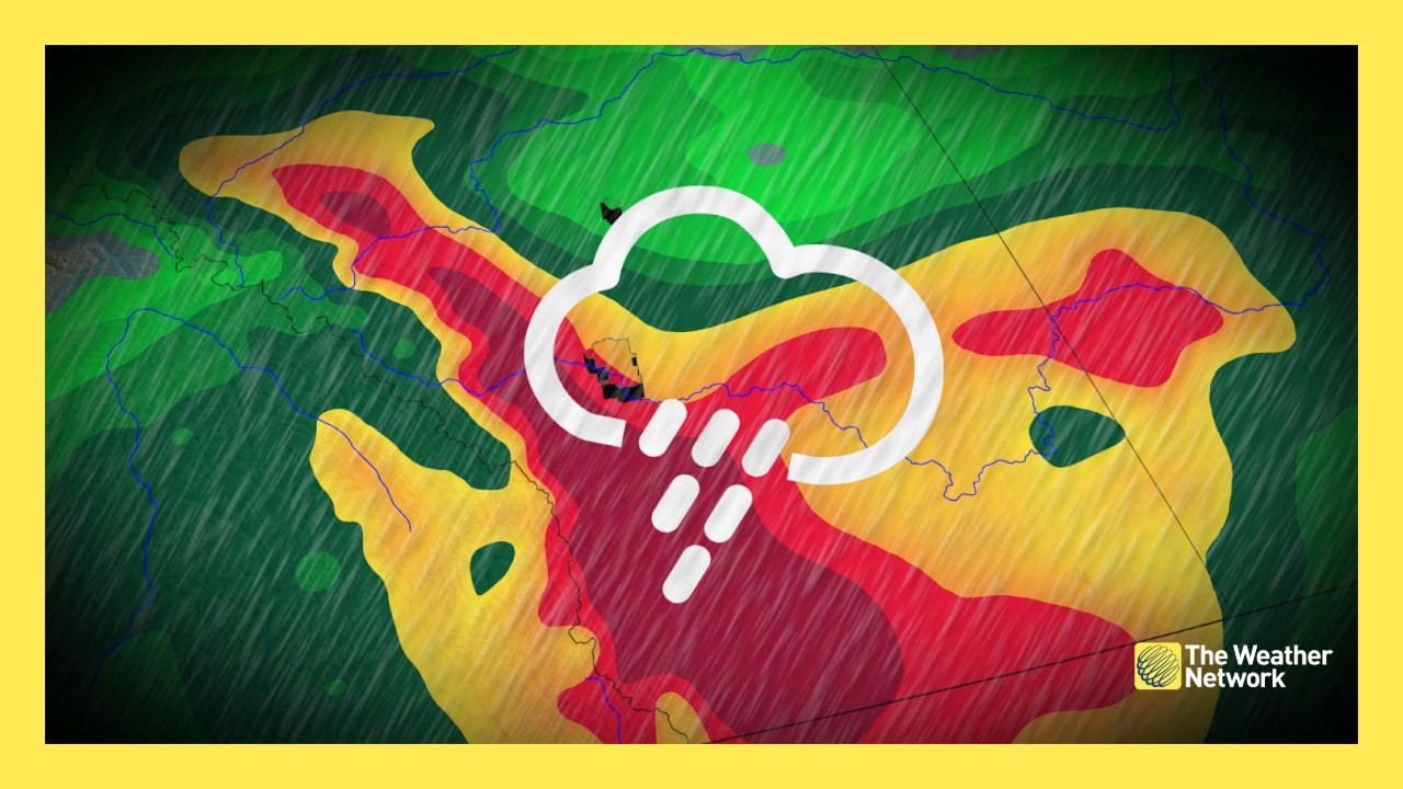 Significant Rainfall Continues Across Alberta Monday With Strong Winds | #forecast