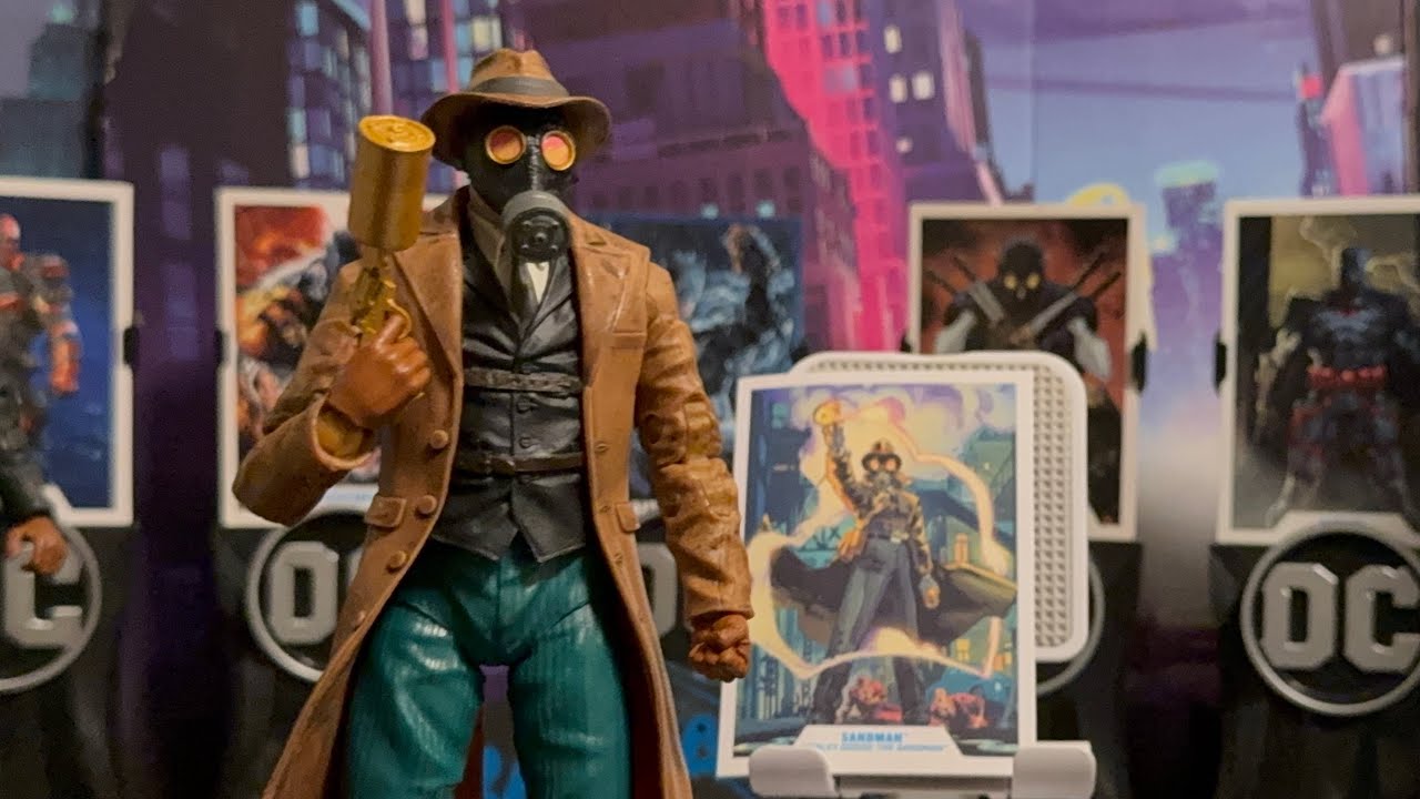DC Multiverse Mcfarlane toys collector’s edition Gold label exclusive Wesley Dodds: Sandman figure 
