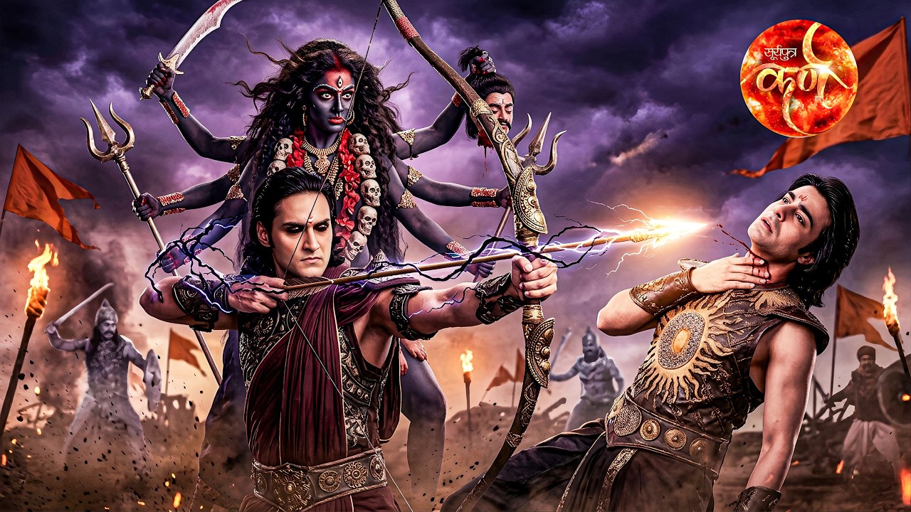 मा काली की अमोक शक्ति से अर्जुन ने किया कर्ण का अंत || Suryaputra Karn