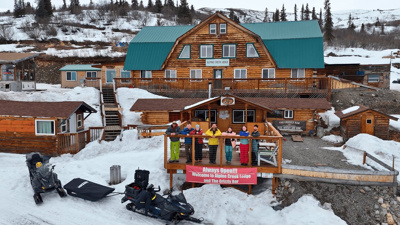 Denali Highway, Alpine Creek Lodge, and Maclaren Glacier by Snowmobile