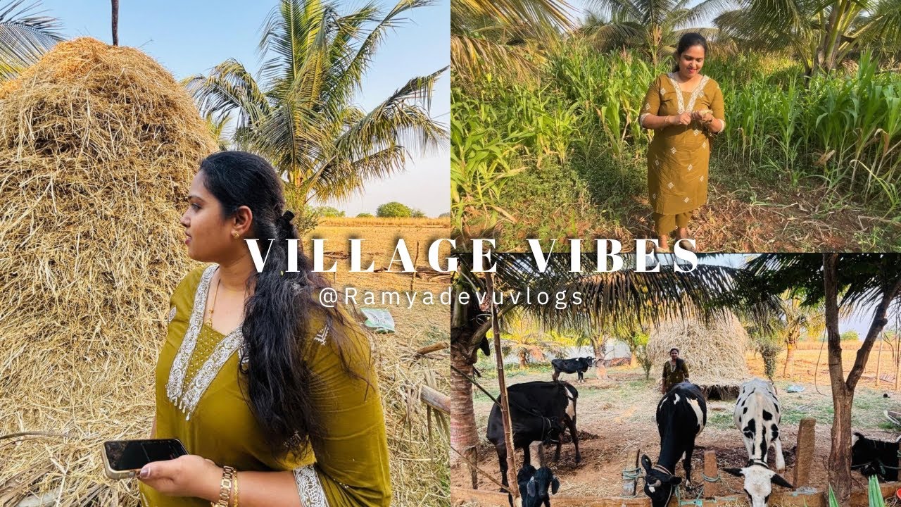 Beautiful Village Vibes 🌾 | Family Vlog 💖| @Ramyadevuvlogs 