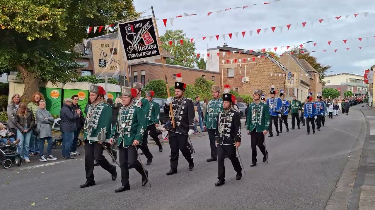 Schützenfest Frimmersdorf 2025, Der Umzug vom Dienstag Nachmittag 