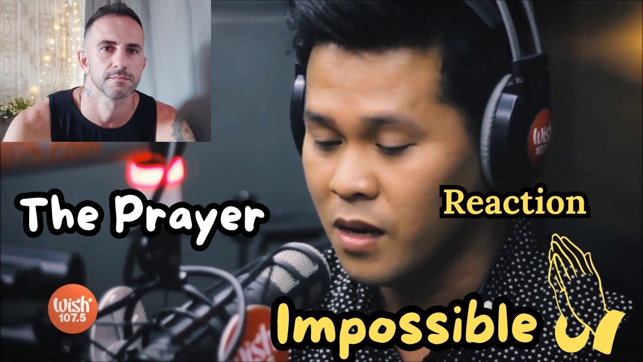 Marcelito Pomoy  - The Prayer  - Reaction  / That was perfect