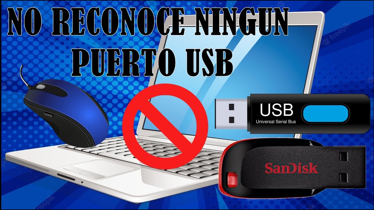 Mi laptop no reconoce ning&uacute;n puerto USB