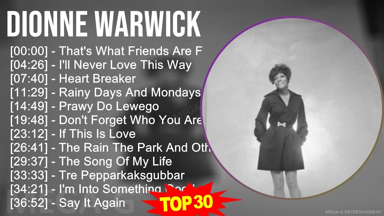 D i o n n e W a r w i c k MIX Non-Stop Playlist ~ 1950s Music ~ Top Brill Building Pop, R&B, Pop...