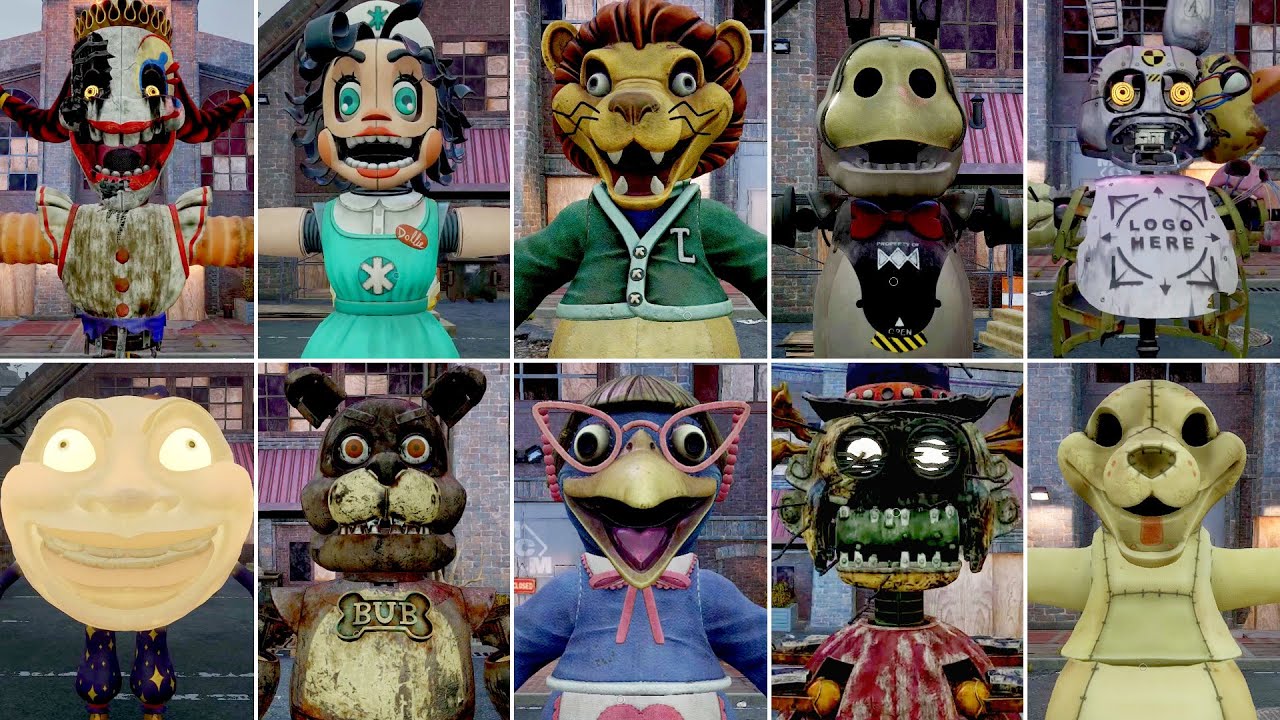 FNAF: Secret of the Mimic - All Animatronics