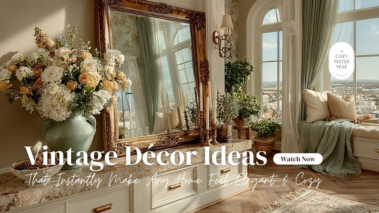 Vintage D&eacute;cor Ideas That Instantly Make Any Home Feel Elegant & Cozy ☀️