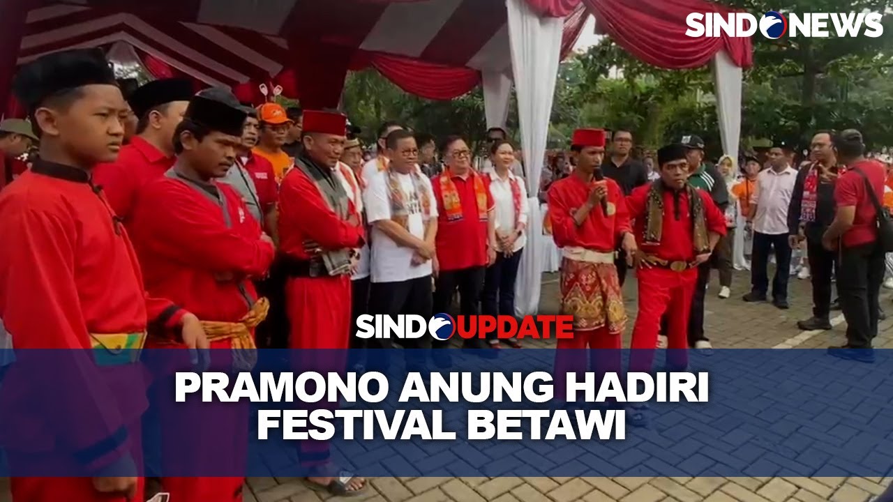 Hadiri Festival Betawi di Cengkareng, Pramono Anung Disambut Palang Pintu