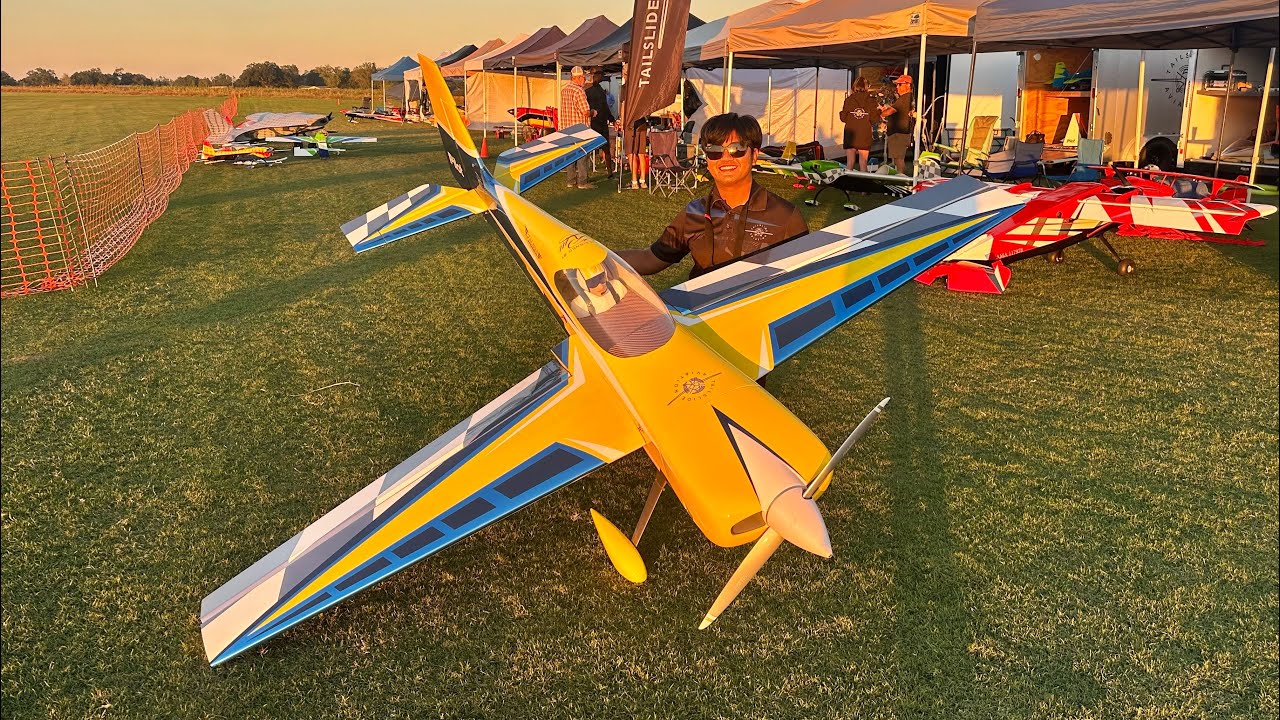 Having fun with Pilot Rc Laser V3 103” on Edge scheme at Huckoween 3D Farm 2025